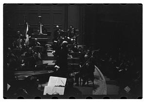 Orchestra performance, Boston Symphony Hall