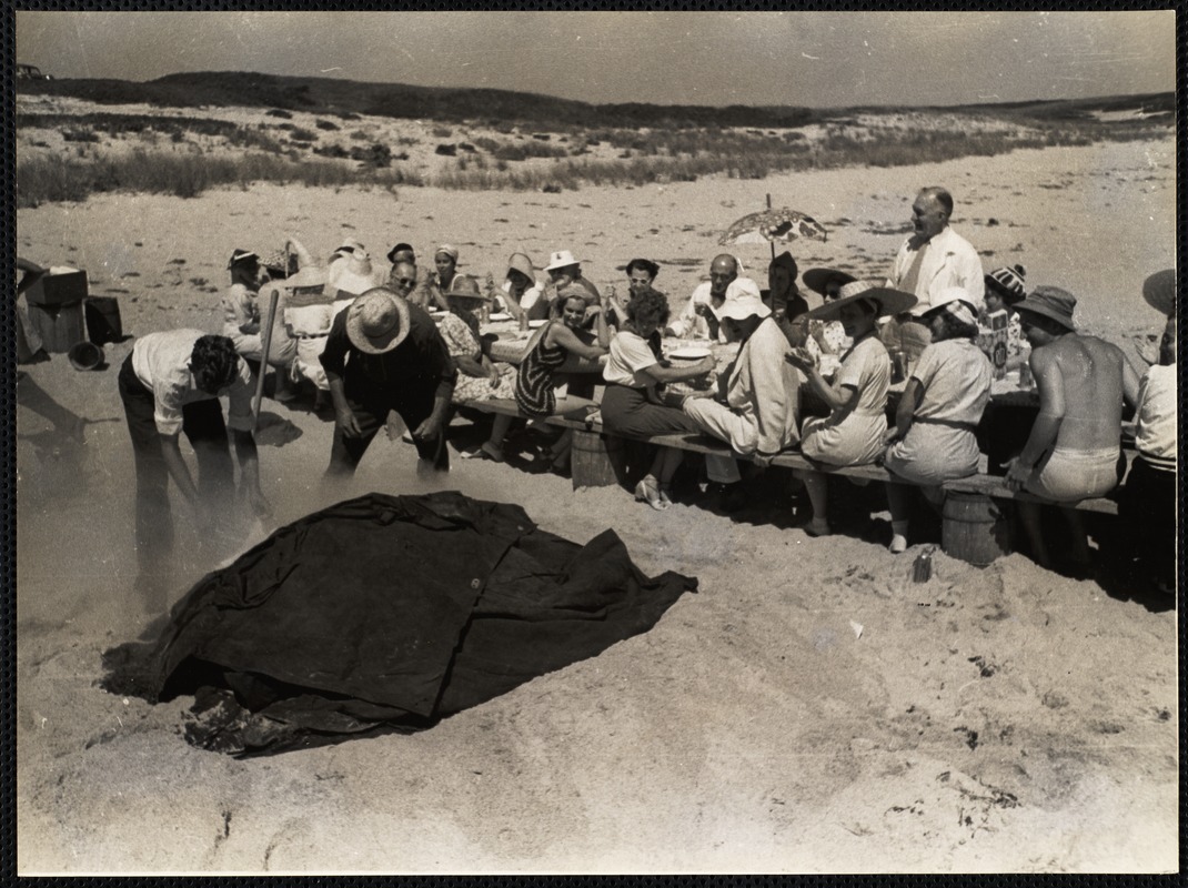 Nantucket clam bake Digital Commonwealth