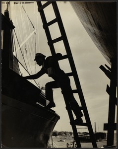 Graues shipyard, Marblehead 1937 spring