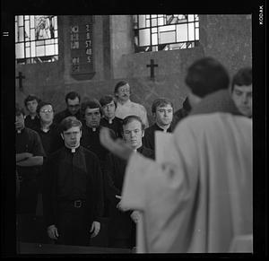 Seminarians at St. John's Seminary on Lake Street, Brighton