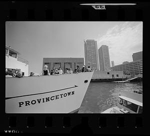 Provincetown boat arrives at downtown waterfront, downtown Boston