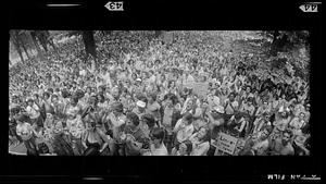 Gay Pride rally at Parkman Bandstand in the Common, Boston