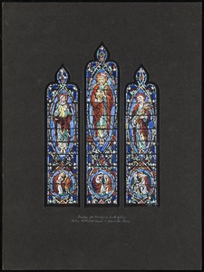 Design for window in south gallery, Wesley Methodist Church, Worcester, Mass.