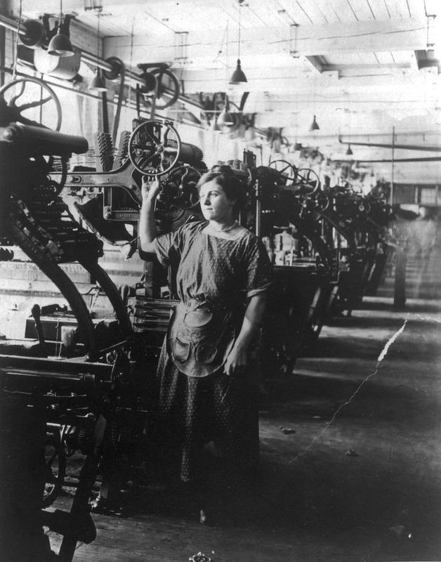 Marie Lingier (Belgian) in the Prospect Mill, Lawrence, Mass.