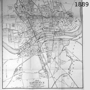 Map of the city of Lawrence