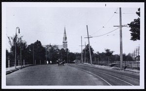 Villages of Newton, MA. Newton Corner. Washington St, Our Lady's Church