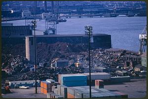 From top of Mystic River Bridge (proper name is 'Tobin Bridge')