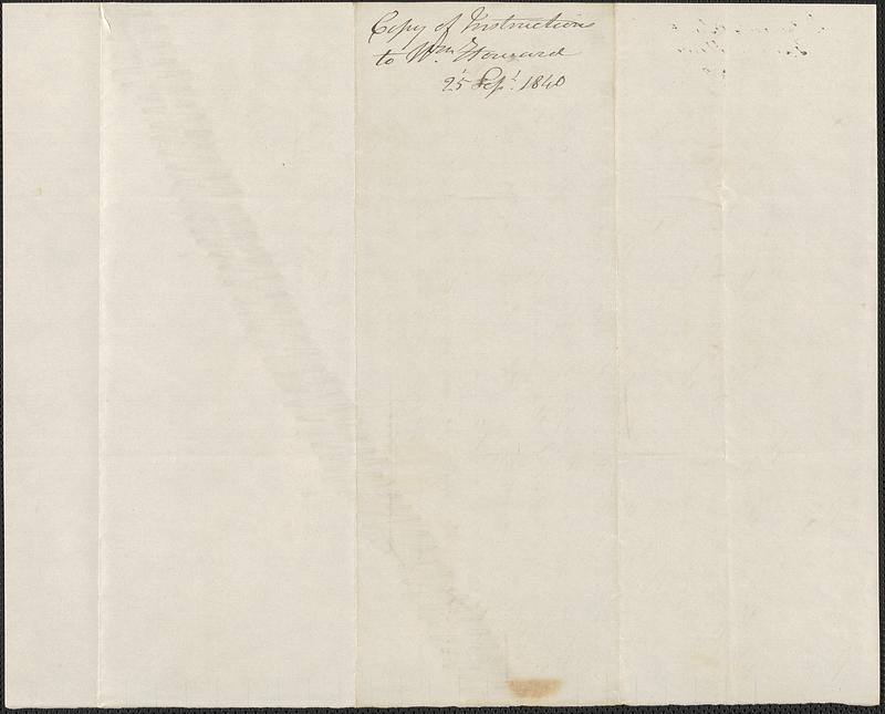 George Coffin to William Howard, 25 September 1840 - Digital Commonwealth