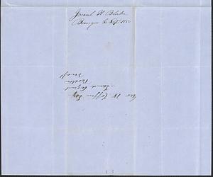 Josiah Blake to George Coffin, 30 September 1850