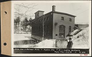 Otis Co., Palmer Mills, hydroelectric station #19, looking northerly, Palmer, Mass., Mar. 2, 1936