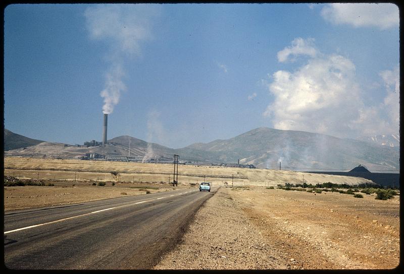 Road leading toward Anaconda Smelter Stack, Anaconda, Montana - Digital ...