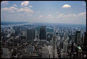 Elevated view of Manhattan, New York