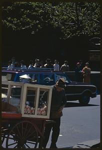 Peanut and popcorn vendor outside Public Garden, Boston