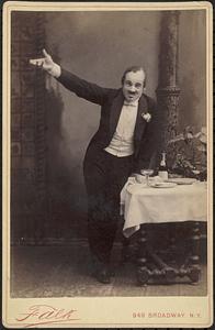 Richard Mansfield as Baron Chevrial in "A Parisian Romance" 1883
