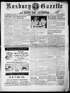 Roxbury Gazette and South End Advertiser, January 23, 1958