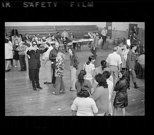 Chelsea Fire survivors at shelter, Chelsea, MA