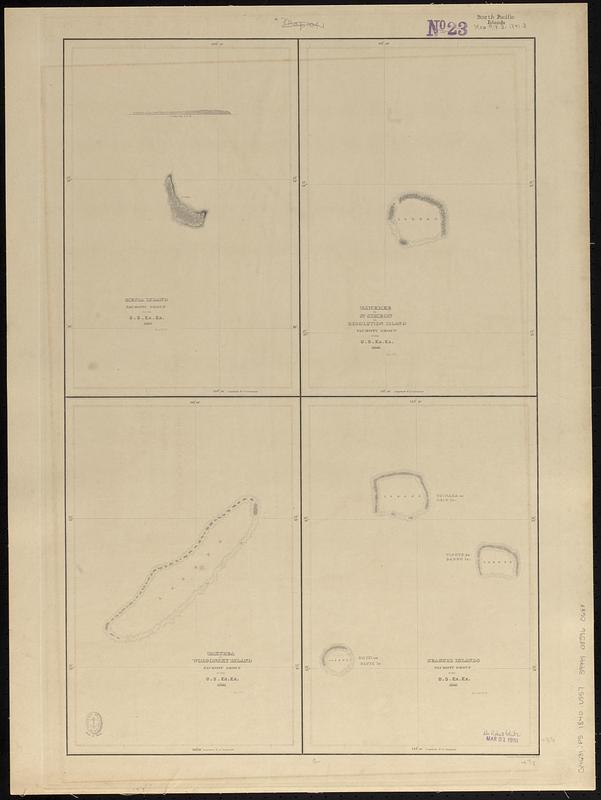 Metia Island, Paumotu Group ; Taweree or St. Simeon or Resolution Island, Paumotu Group ; Takurea or Wolconsky Island, Paumotu Group ; Seagull Islands, Paumotu Group