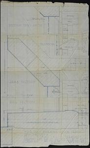 Full-scale drawing of main entrance, door frames, and threshold