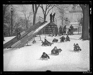 Coasting on the Boston Common