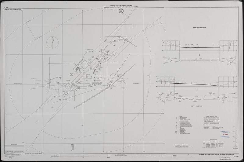 Airport obstruction chart, OC 403, Spokane International Airport, Spokane, Washington
