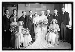 Wedding, daughter of Mrs. Richard Howard taken at Presentation Church Oak Sq. Brighton