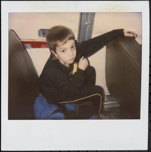 Boy on bus