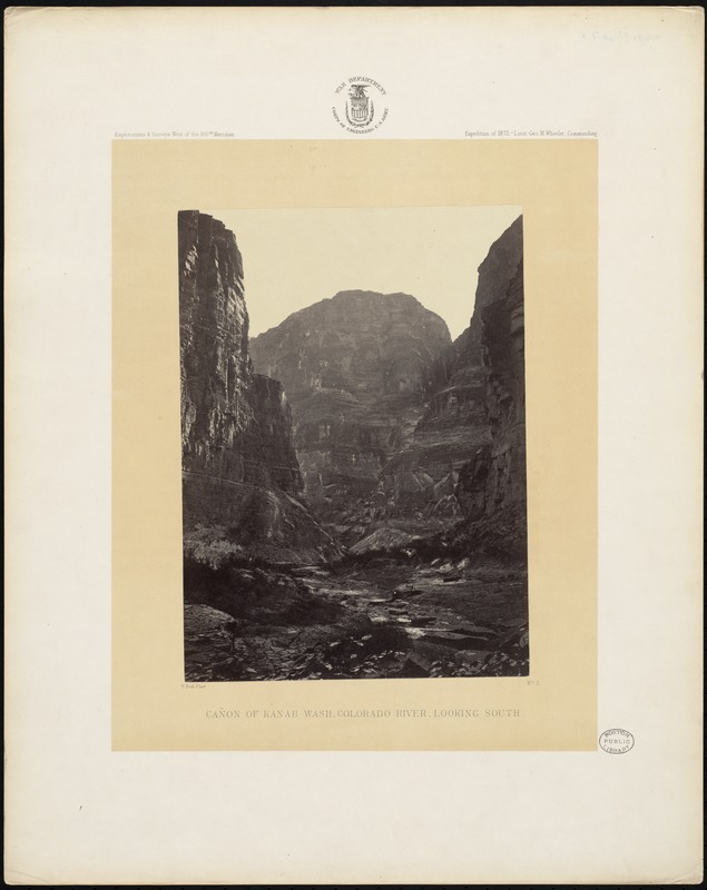 Cañon of Kanab Wash, Colorado River, looking south