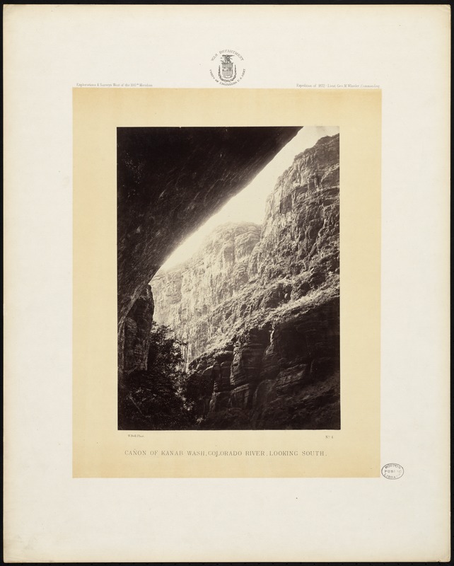 Cañon of the Kanab Wash, Colorado River, looking south