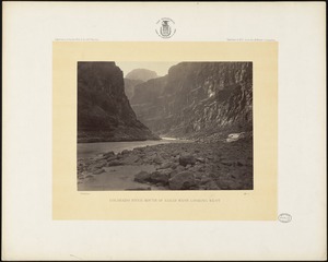 Colorado River, mouth of Kanab Wash, looking west