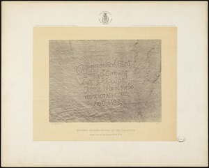 Historic Spanish record of the Conquest, south side of Inscription Rock, N.M.