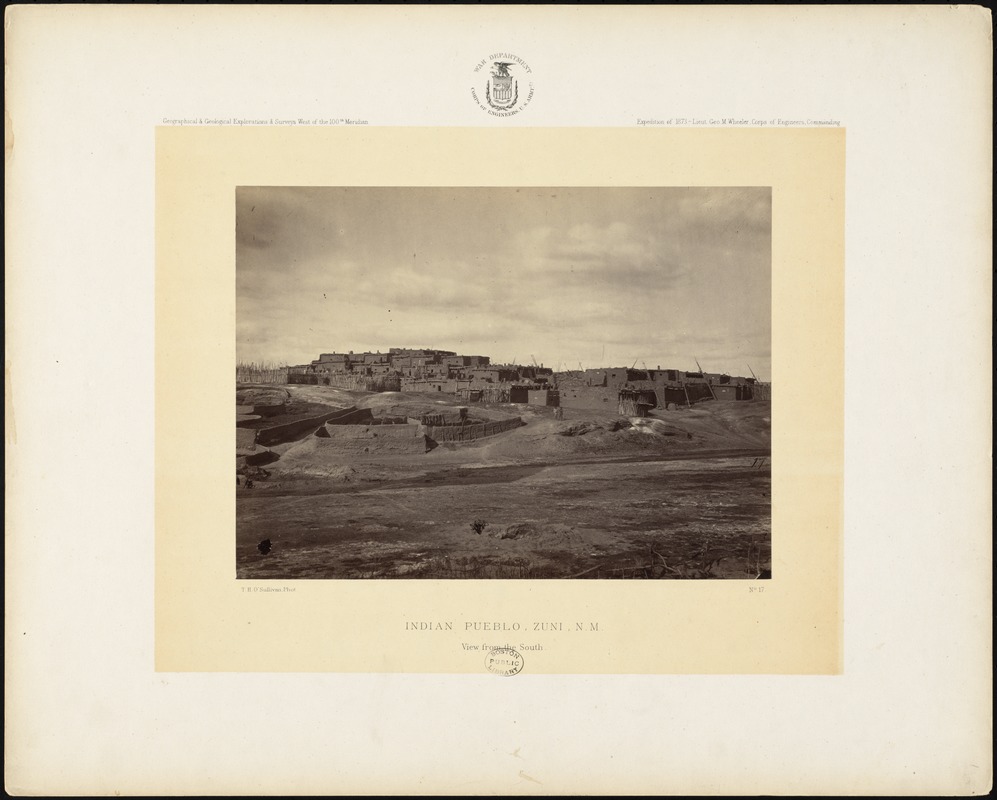 Indian pueblo, Zuni, N.M. View from the south side