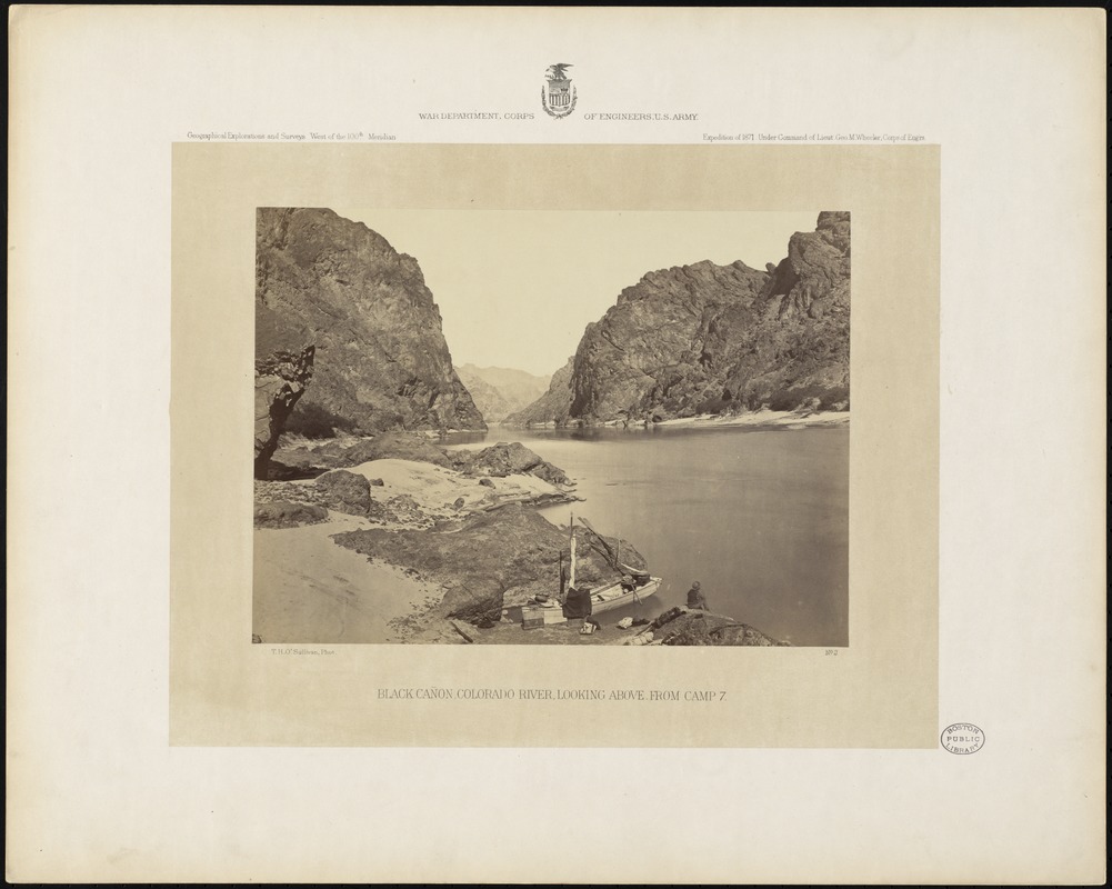 Black Cañon, Colorado River, looking above, from Camp 7