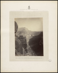 Grand Cañon of the Colorado River, mouth of Kanab Wash, looking east