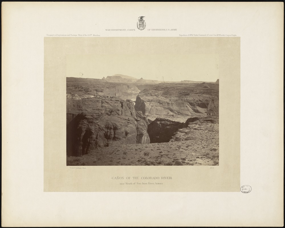 Cañon of the Colorado River, near mouth of San Juan River, Arizona
