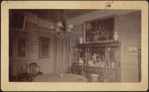 Furnished room in house, possibly parlor