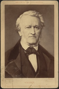 Photo reproduction of painted portrait of Richard Wagner