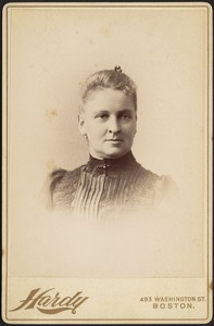 Woman in high collar dress (same woman as in above photo X 12.3)