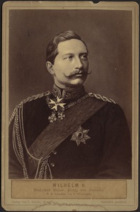 Photo reproduction of portrait of Kaiser Wilhelm II