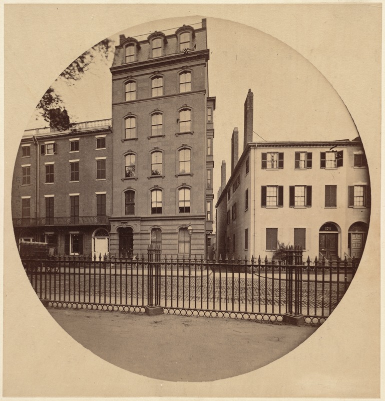 Evans House, corner of Tremont and Mason Sts., 1860