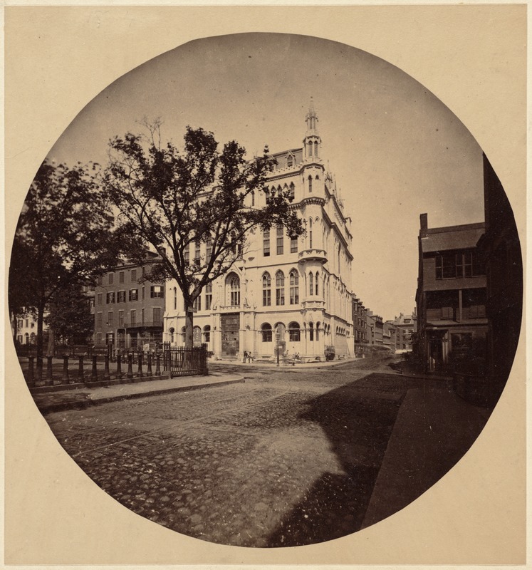 Masonic Temple, 1864. Corner Tremont and Boylston Sts.