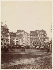 Dock Square showing corner of Washington St. and Cornhill