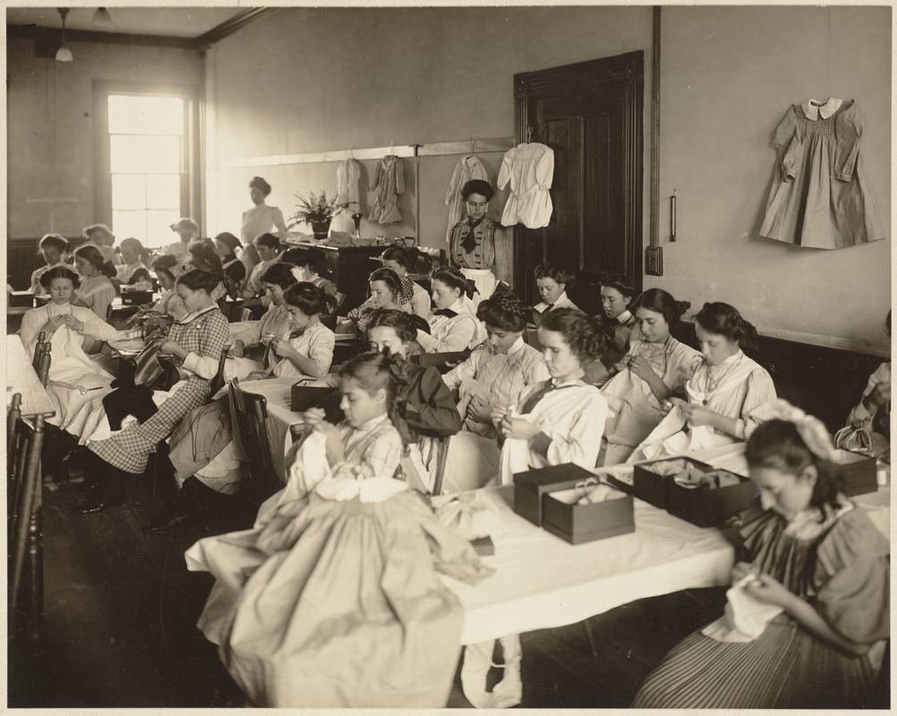 Boston Trade School for Girls - dressmaking