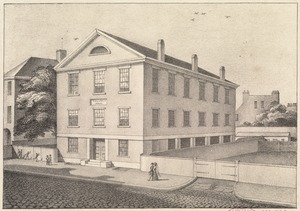 View of Mr. G. F. Thayer's private school, Chauncy Place -- Boston.