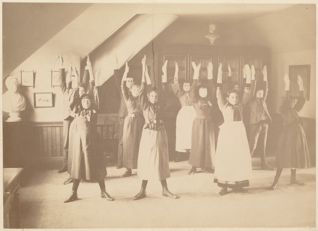 Untitled (class doing exercises)
