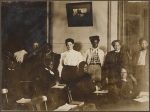 Untitled (group of 10 women in classroom)