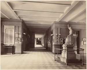 Boston Latin School - 1893 - interior view, hallway