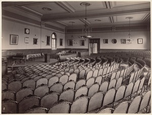 Boston Latin School - 1893 - interior view, assembly hall