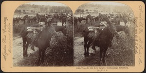 Troop K. 10th U.S. Cavalry, Chickamauga Battlefield, Ga., U.S.A.