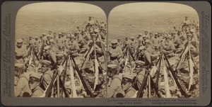 Reserves held ready for a fierce assault on forts near Namakoyama - siege of Port Arthur