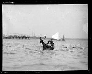 Woman in water